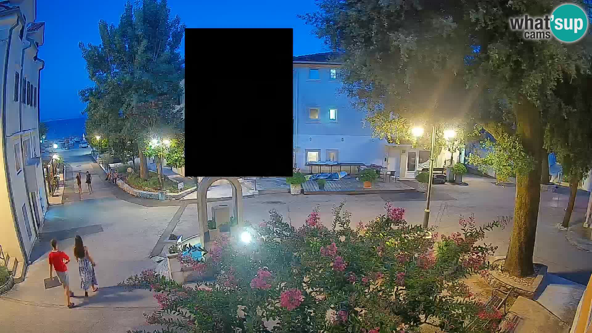 Webcam Mošćenička Draga Center – Live View of the Town Center
