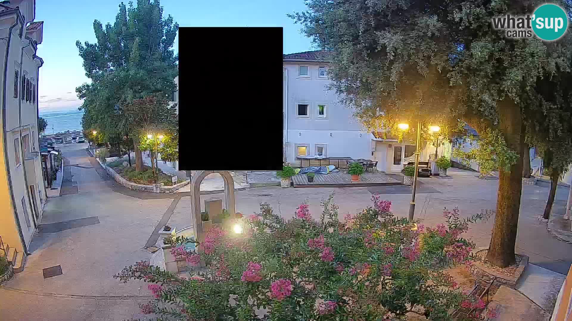 Webcam Centre de Mošćenička Draga – Vue en direct du centre-ville