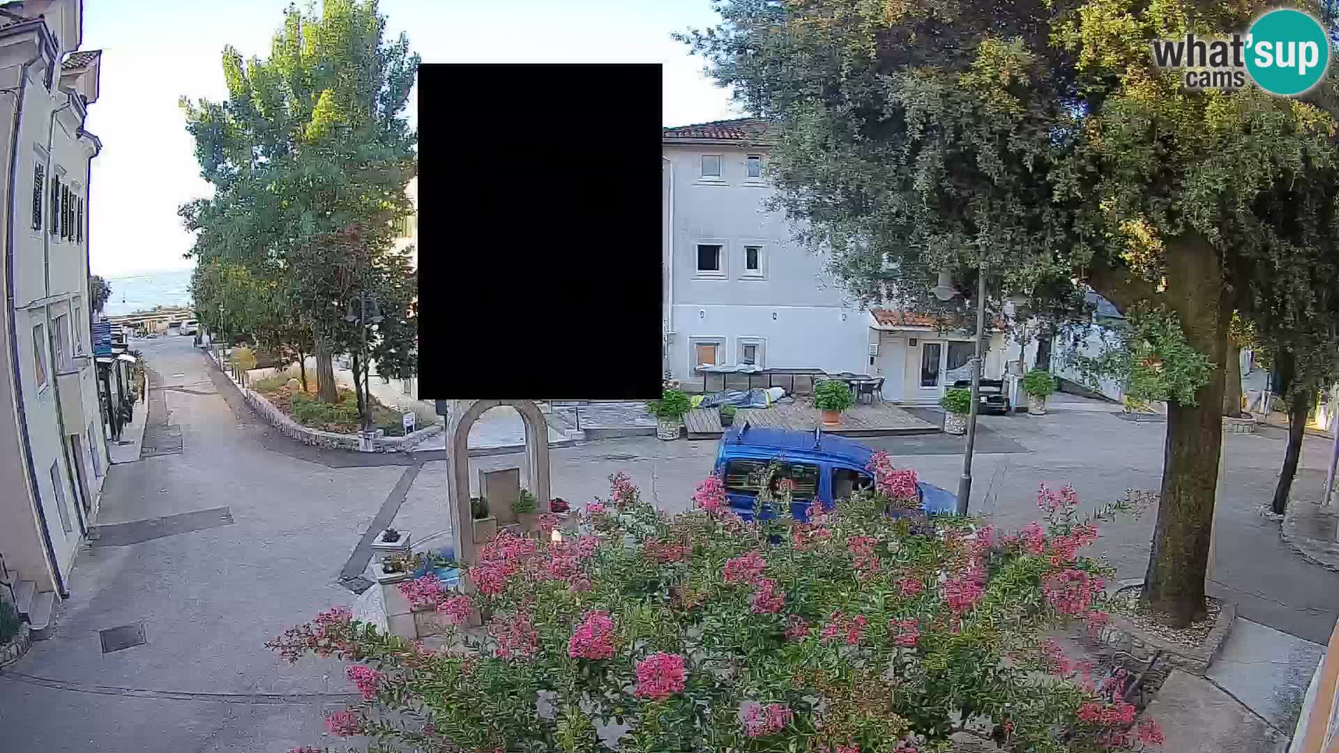 Webcam Mošćenička Draga Center – Live View of the Town Center