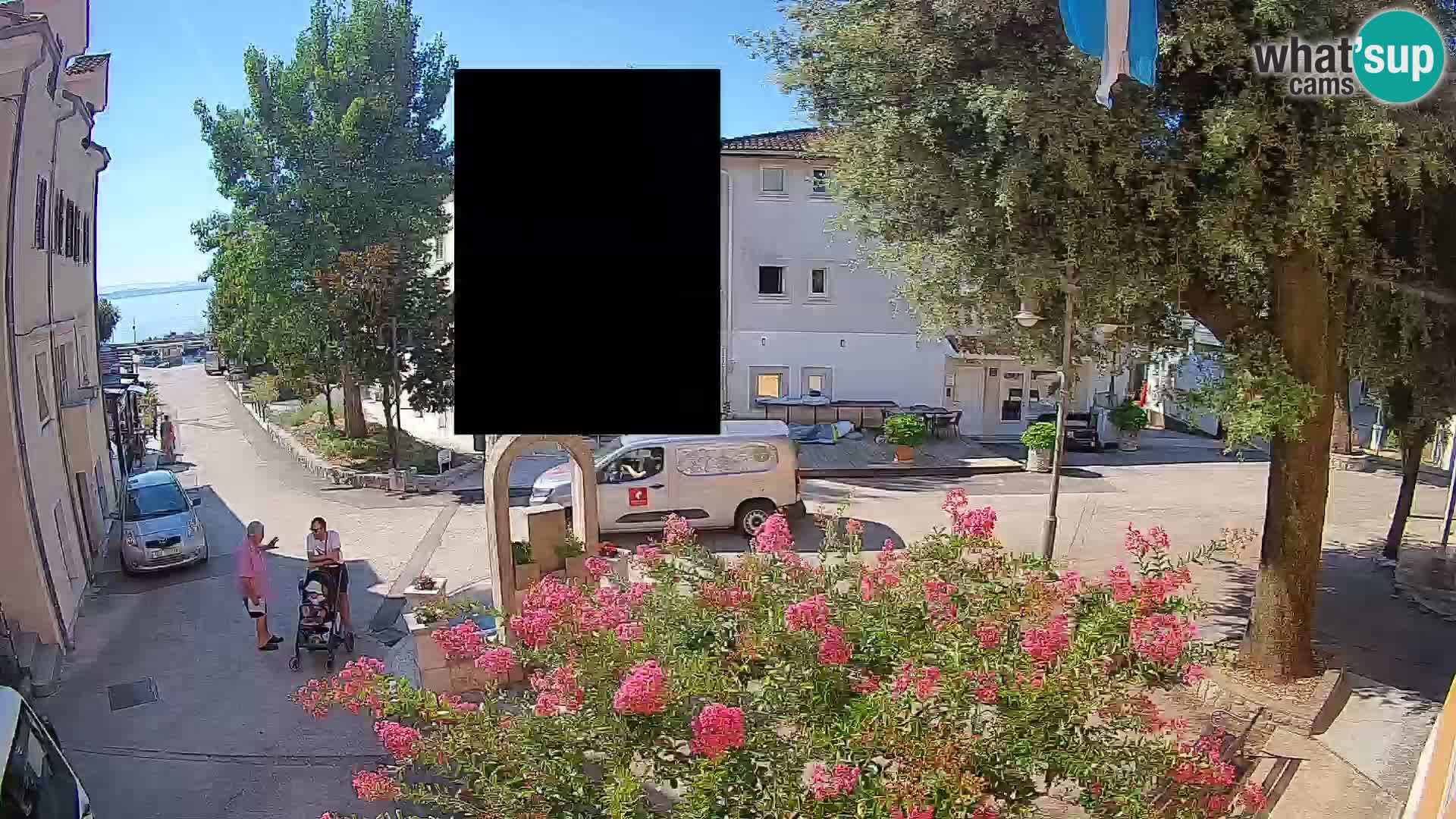 Webcam Mošćenička Draga Center – Live View of the Town Center