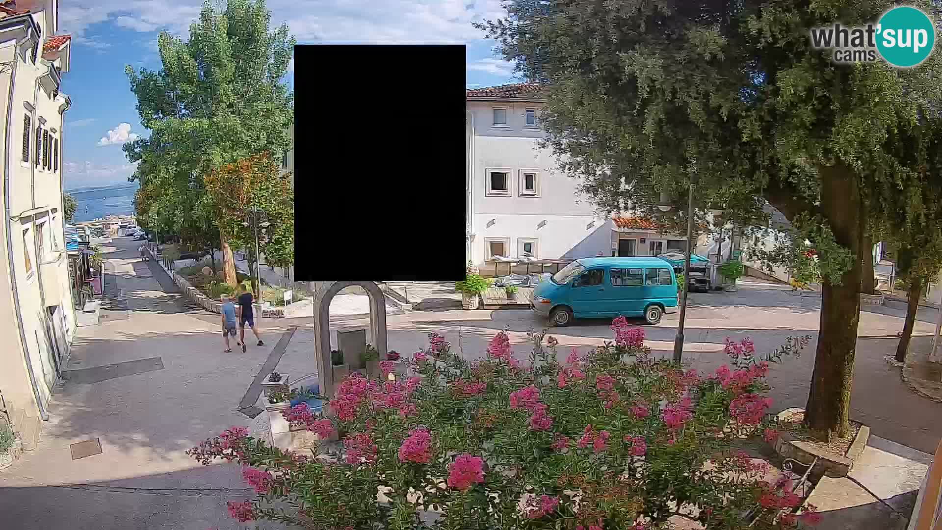 Webcam Centro Draga di Moschiena – Vista live sul centro