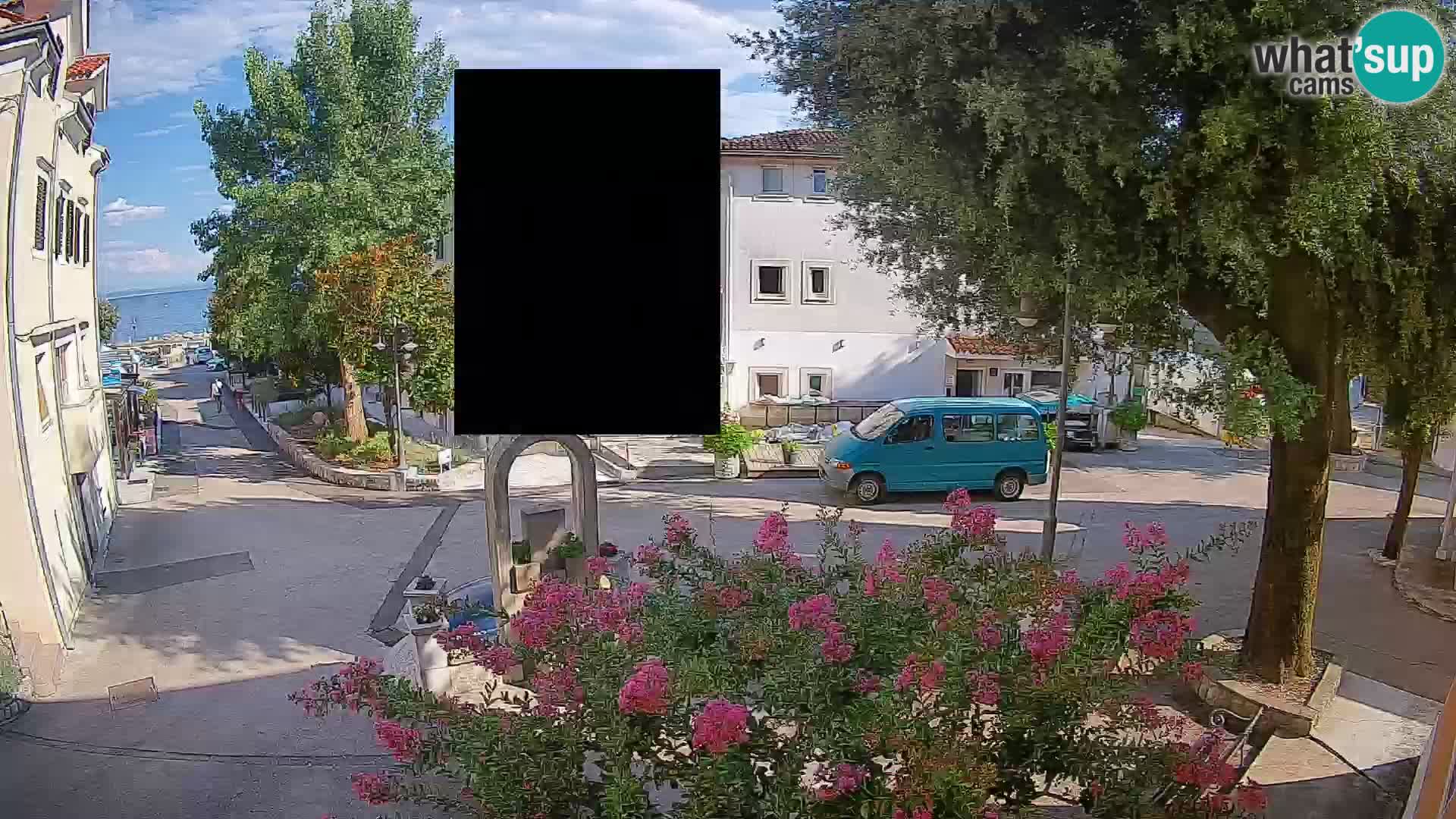 Webcam centre de Mošćenička Draga – Vue en direct du centre-ville