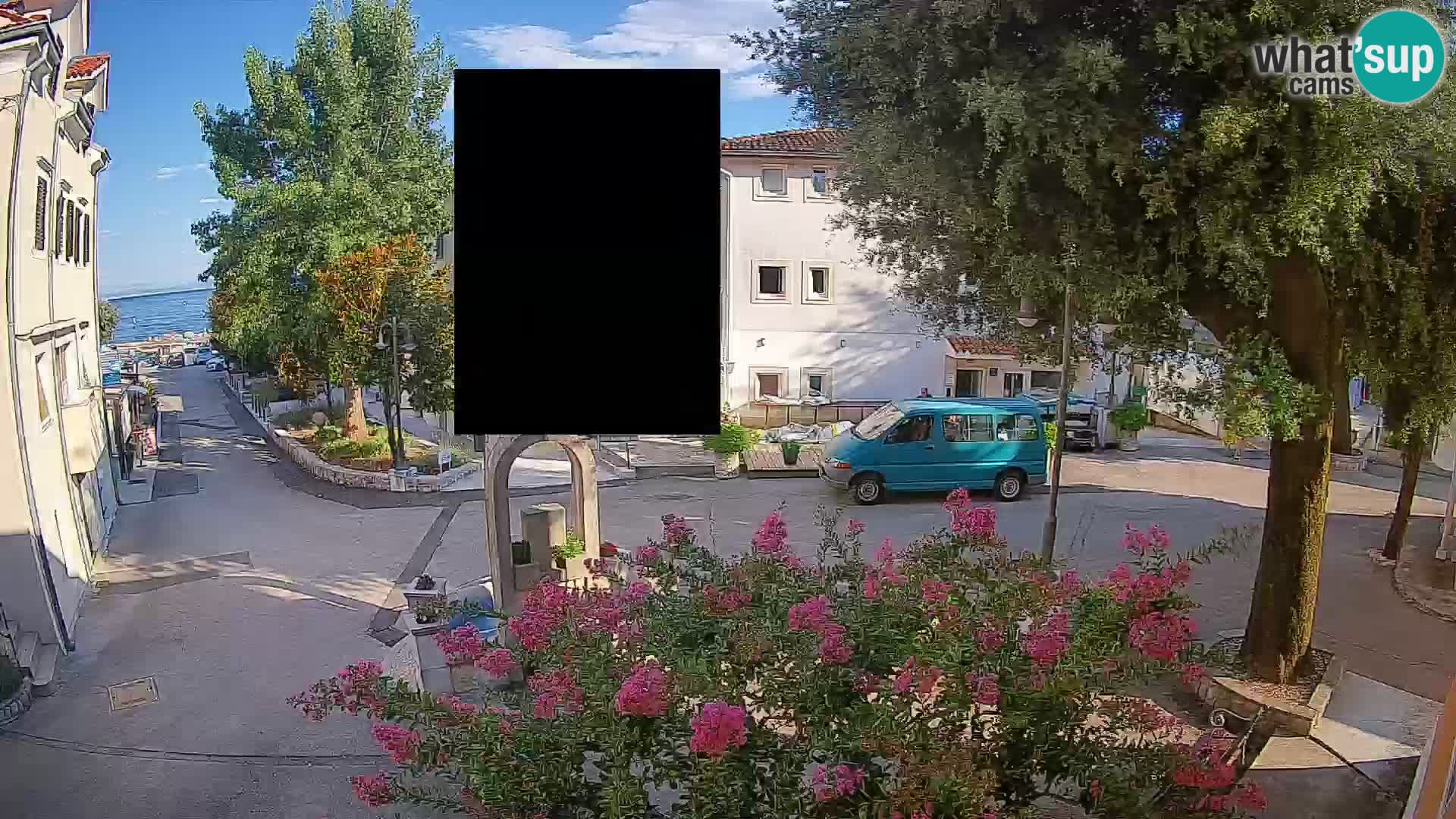 Webcam Mošćenička Draga Center – Live View of the Town Center