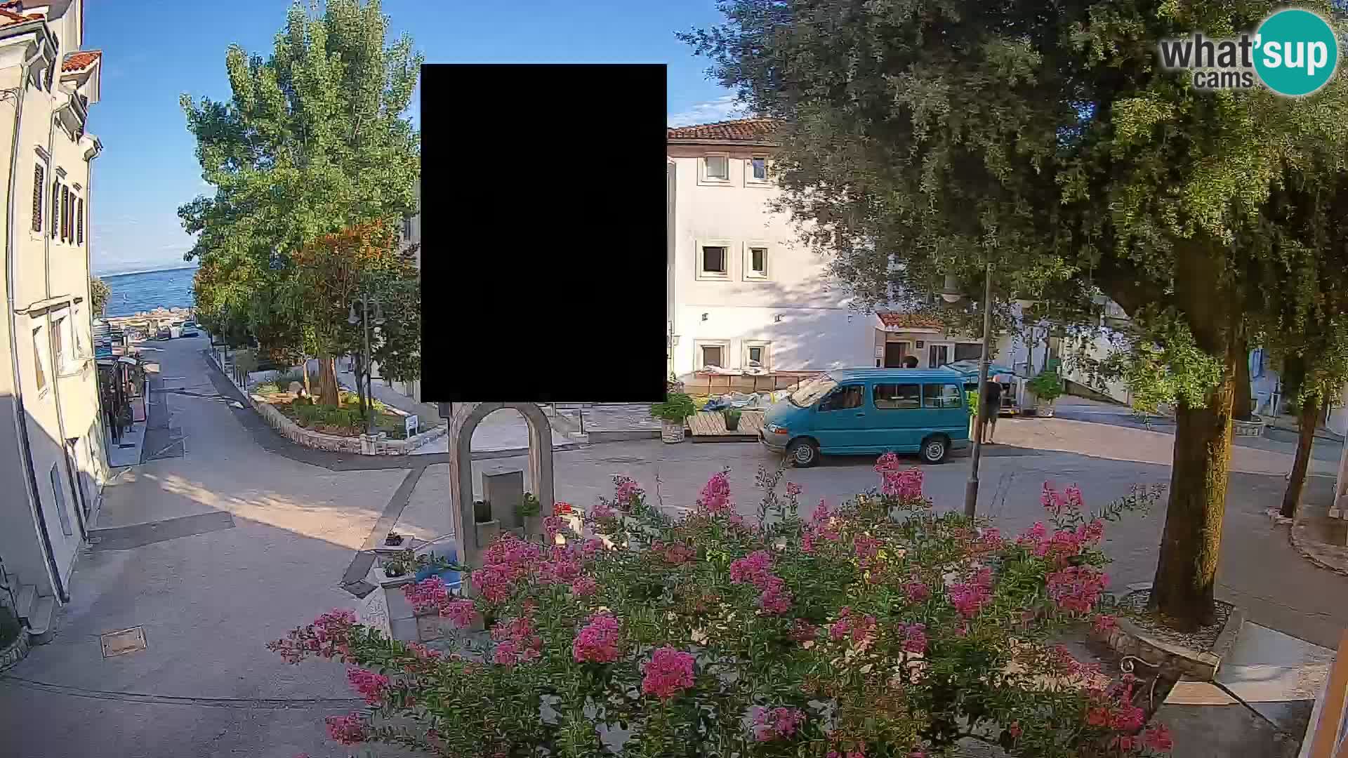 Webcam Centro Draga di Moschiena – Vista live sul centro