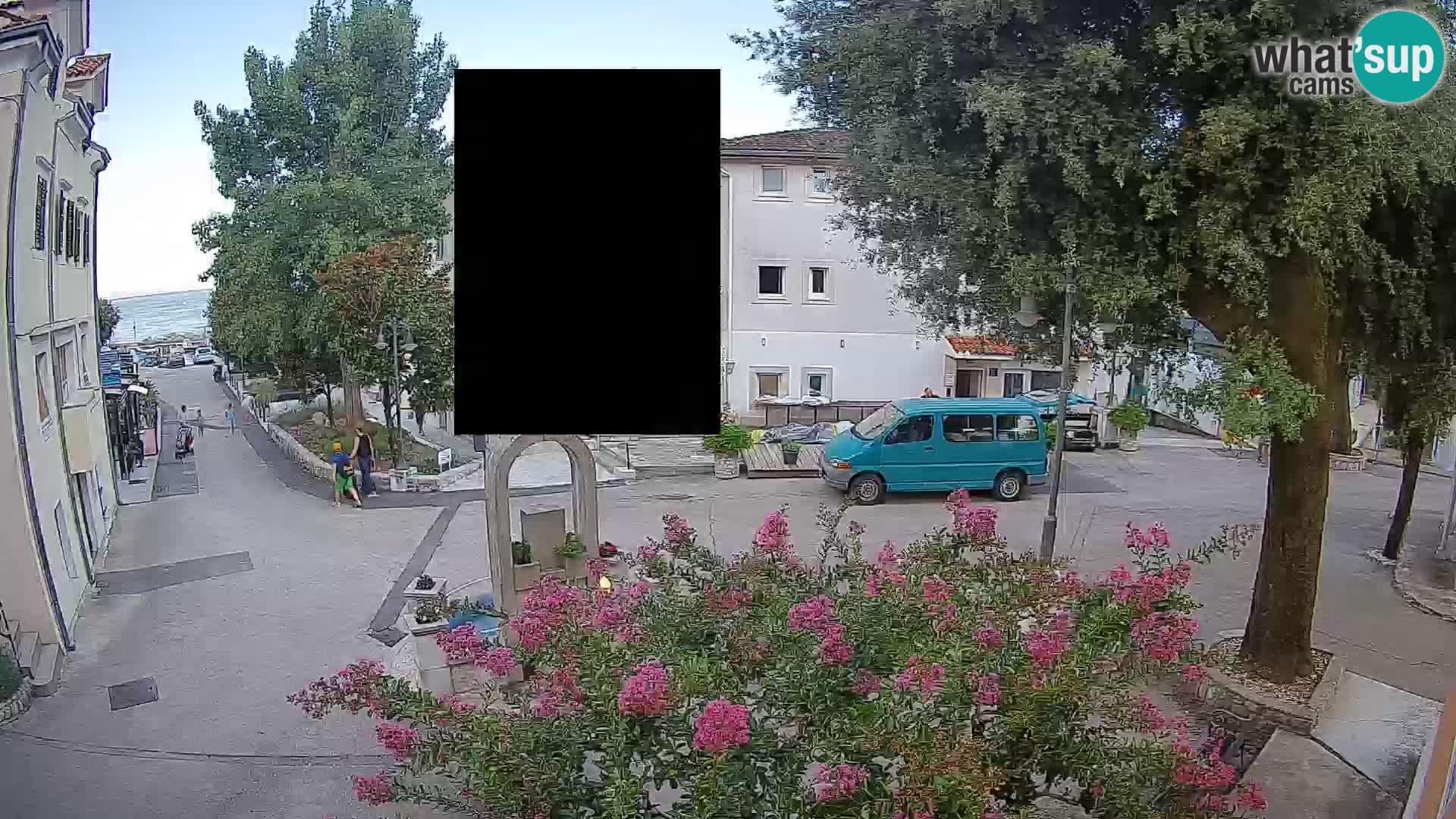 Webcam centre de Mošćenička Draga – Vue en direct du centre-ville