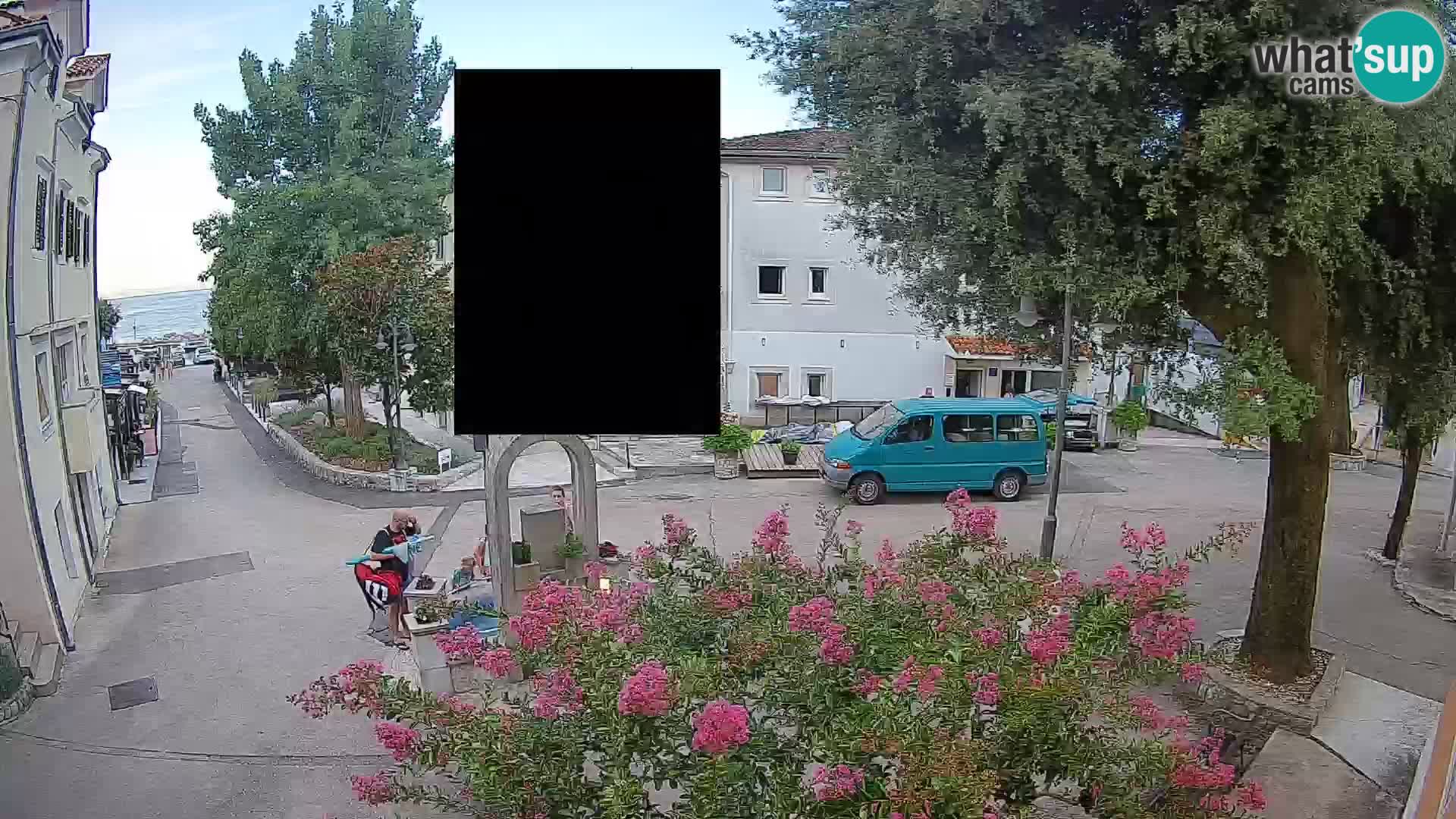 Webcam centre de Mošćenička Draga – Vue en direct du centre-ville