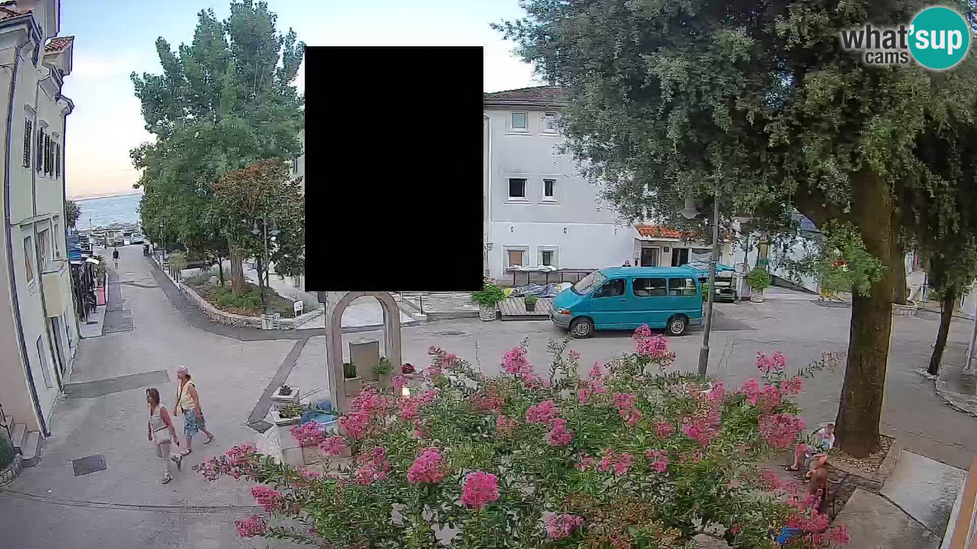 Webcam Mošćenička Draga Center – Live View of the Town Center