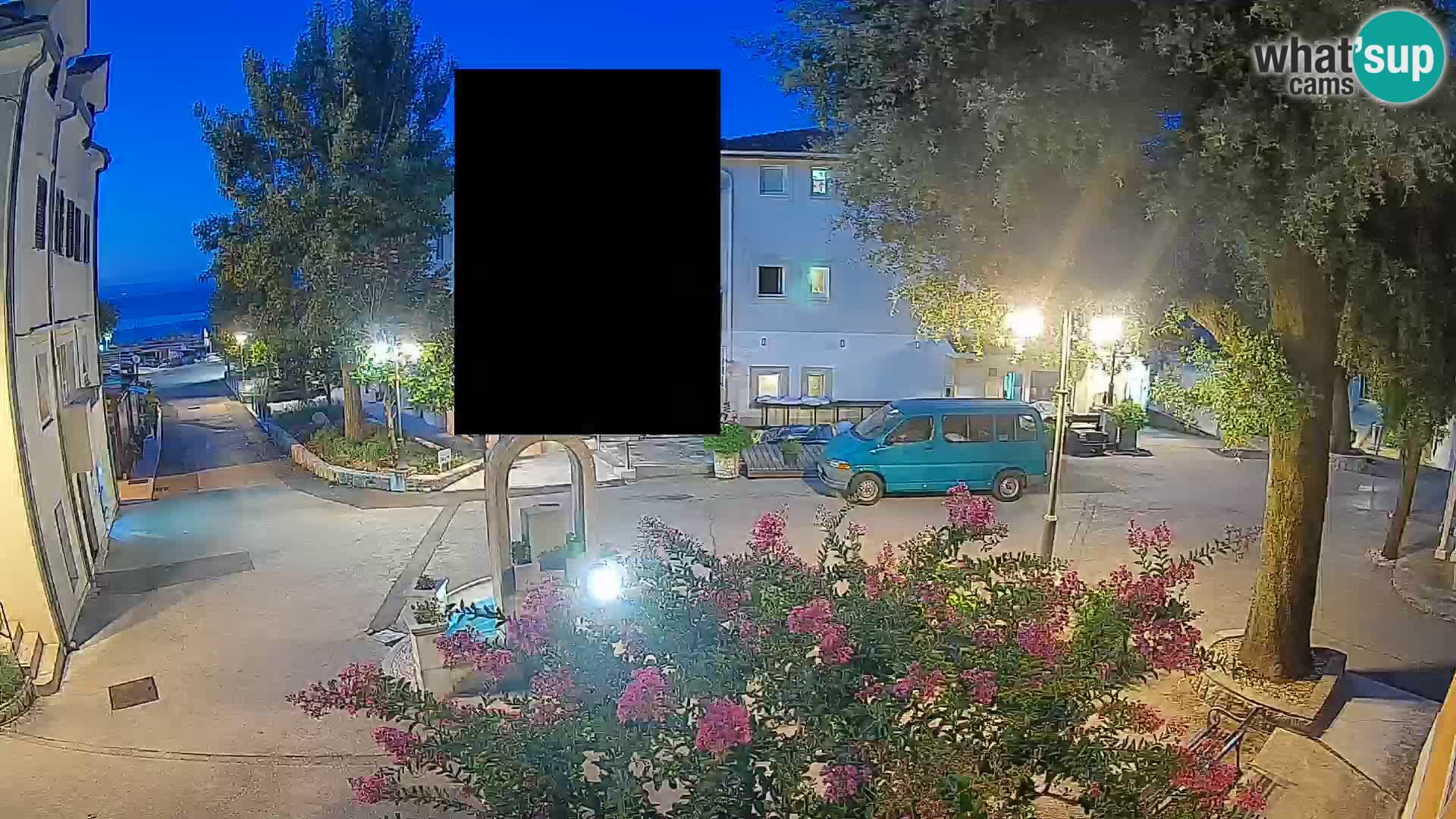 Webcam Mošćenička Draga Center – Live View of the Town Center