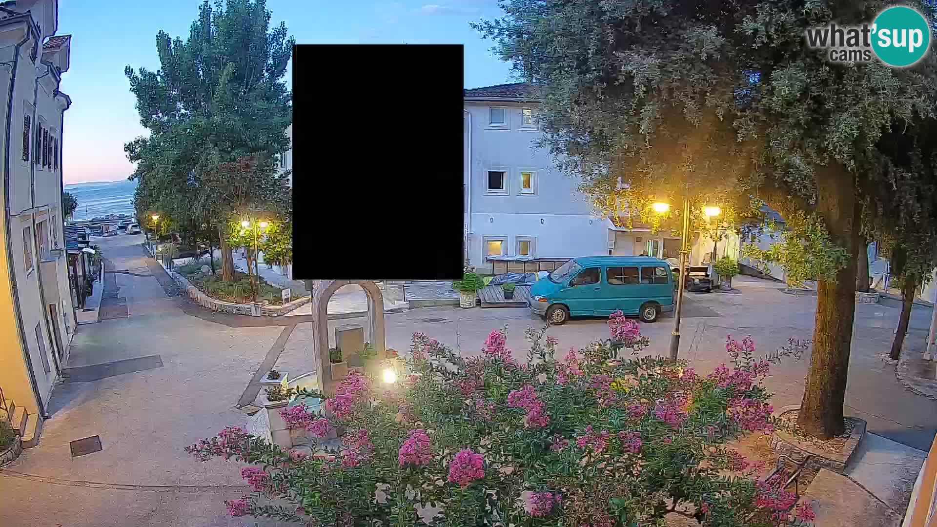 Webcam Centre de Mošćenička Draga – Vue en direct du centre-ville