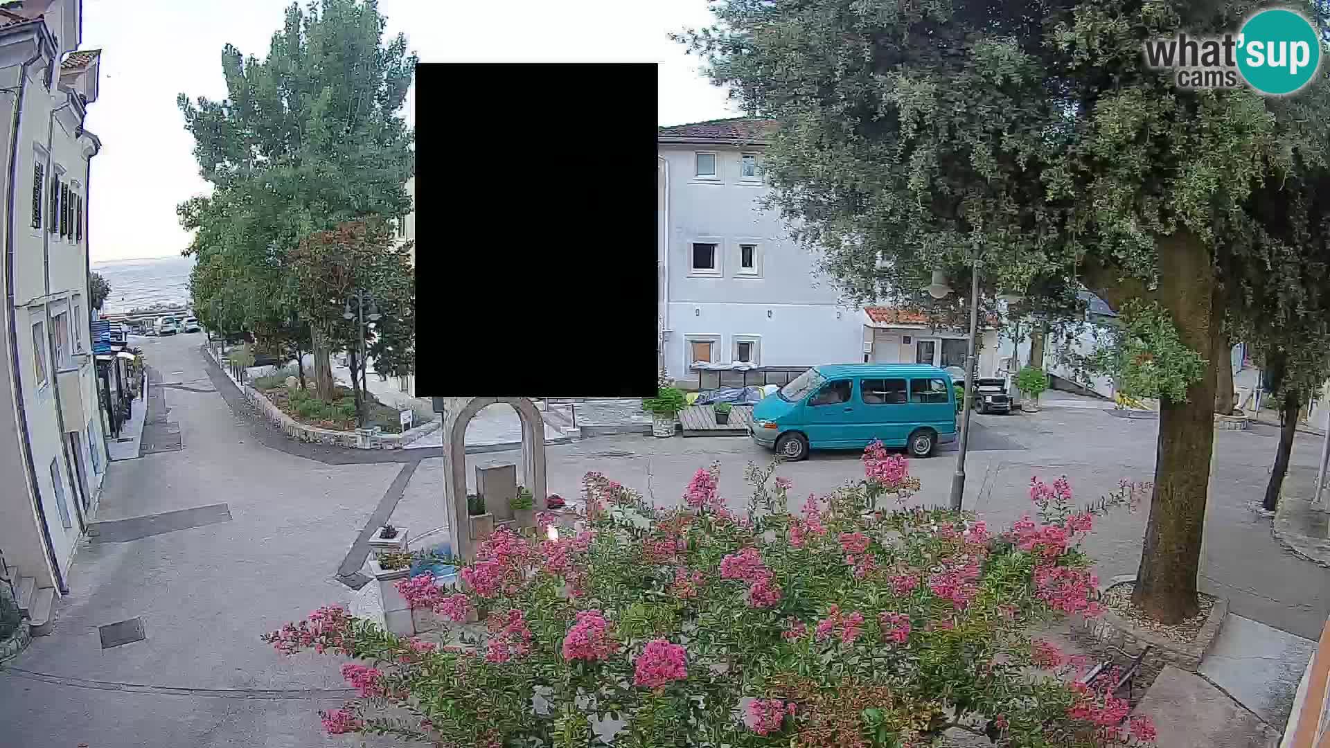 Webcam centre de Mošćenička Draga – Vue en direct du centre-ville