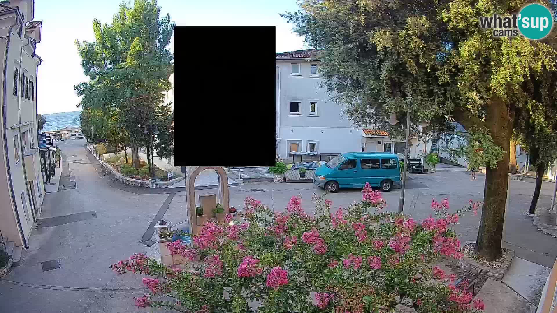 Webcam centre de Mošćenička Draga – Vue en direct du centre-ville