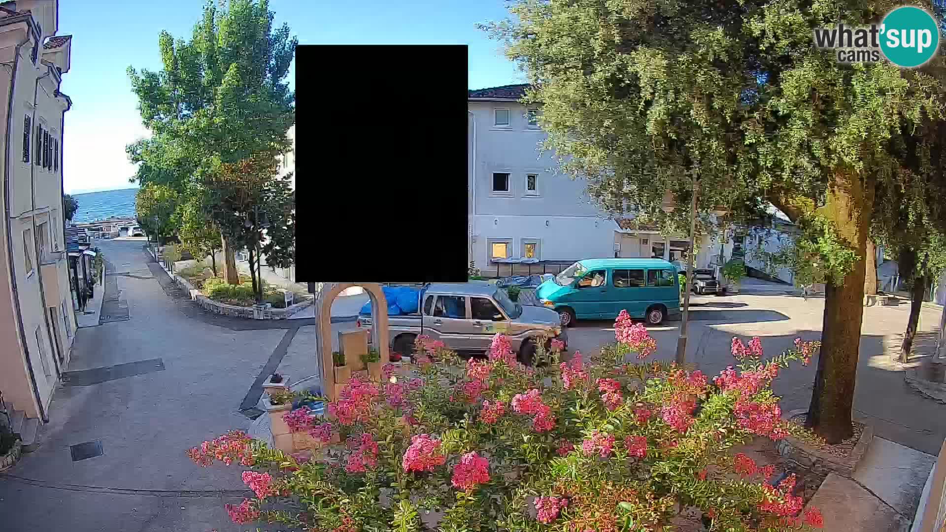 Webcam Mošćenička Draga Zentrum – Liveblick auf das Ortszentrum