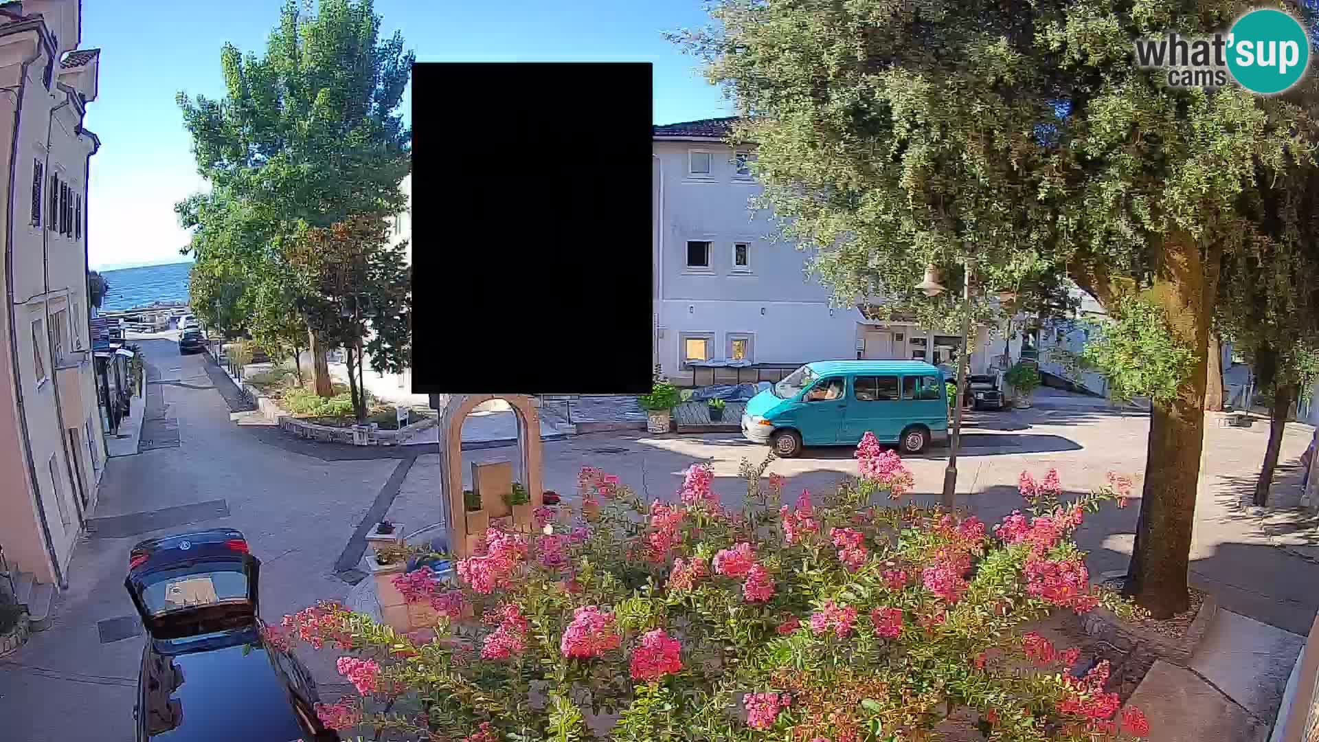 Webcam Centro Draga di Moschiena – Vista live sul centro