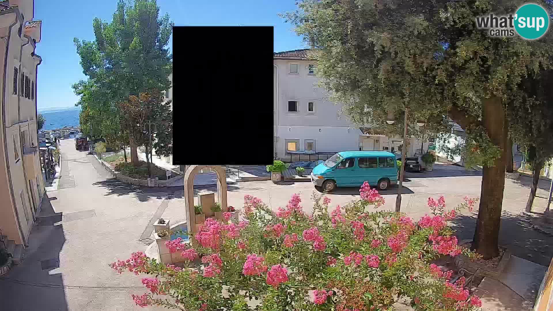Webcam Centre de Mošćenička Draga – Vue en direct du centre-ville