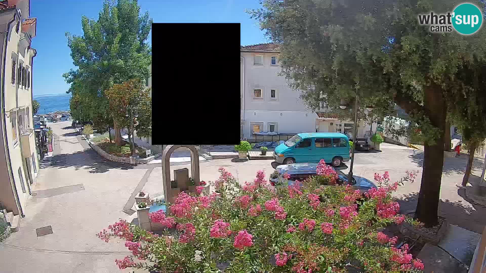 Webcam Mošćenička Draga Zentrum – Liveblick auf das Ortszentrum