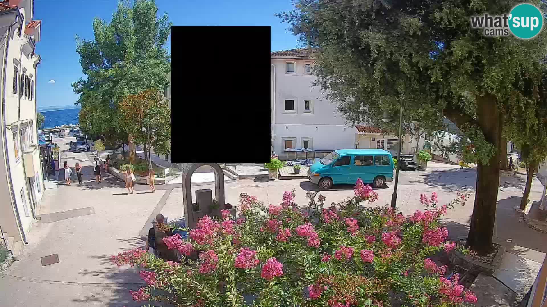 Webcam Centro Draga di Moschiena – Vista live sul centro
