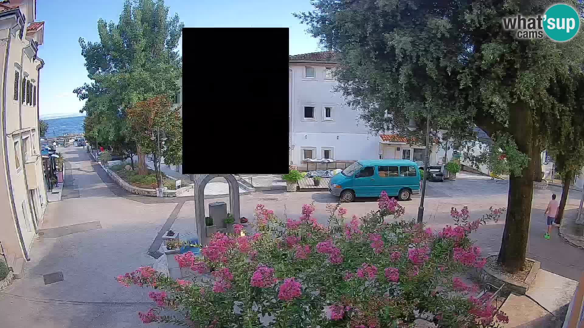 Webcam Centre de Mošćenička Draga – Vue en direct du centre-ville