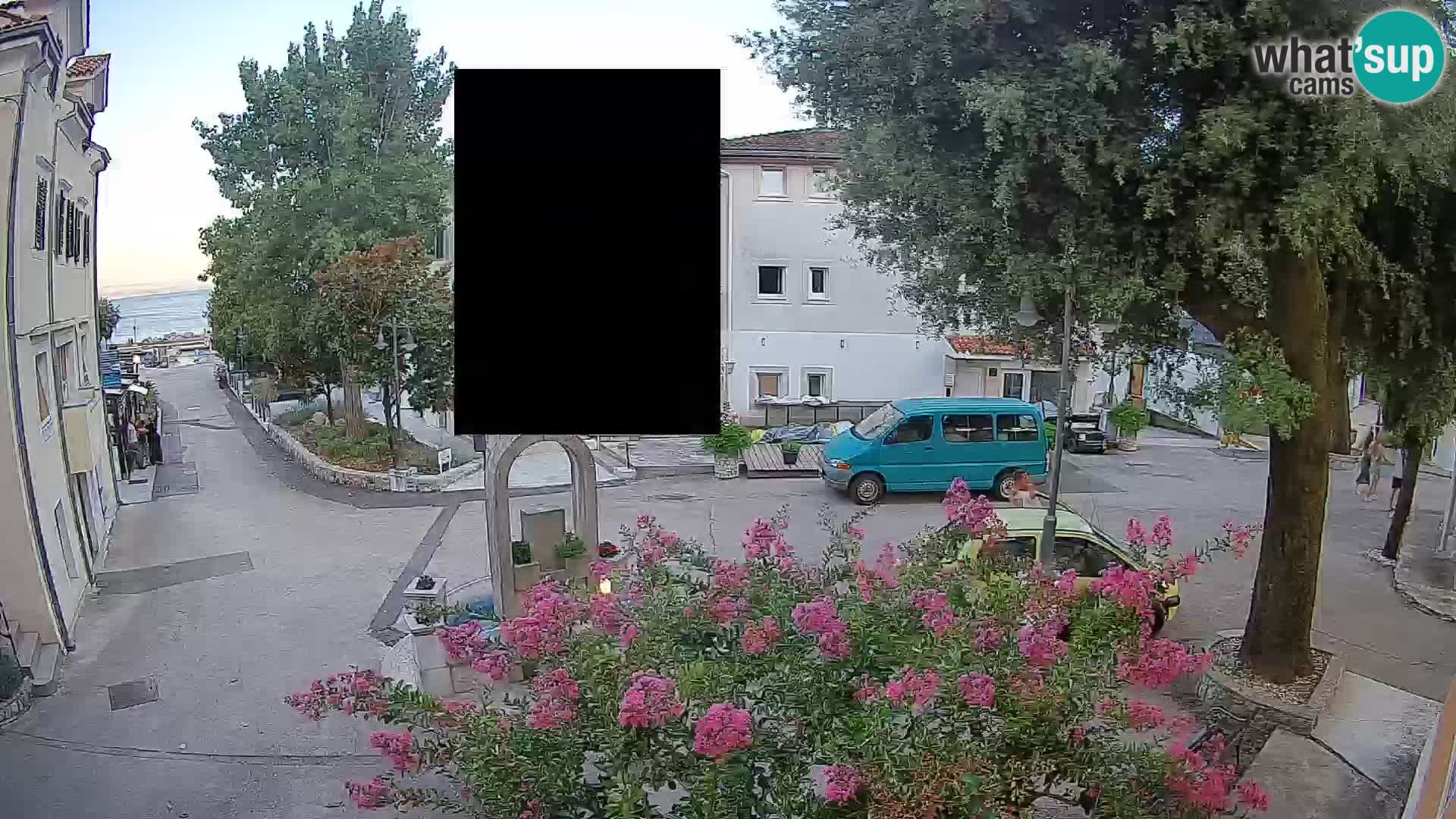 Webcam Mošćenička Draga Center – Live View of the Town Center