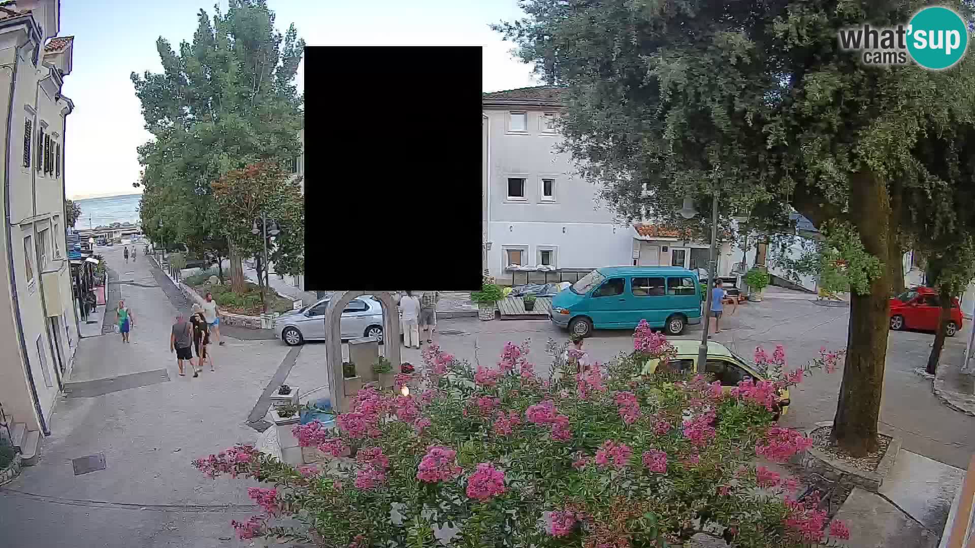 Webcam Centro Draga di Moschiena – Vista live sul centro