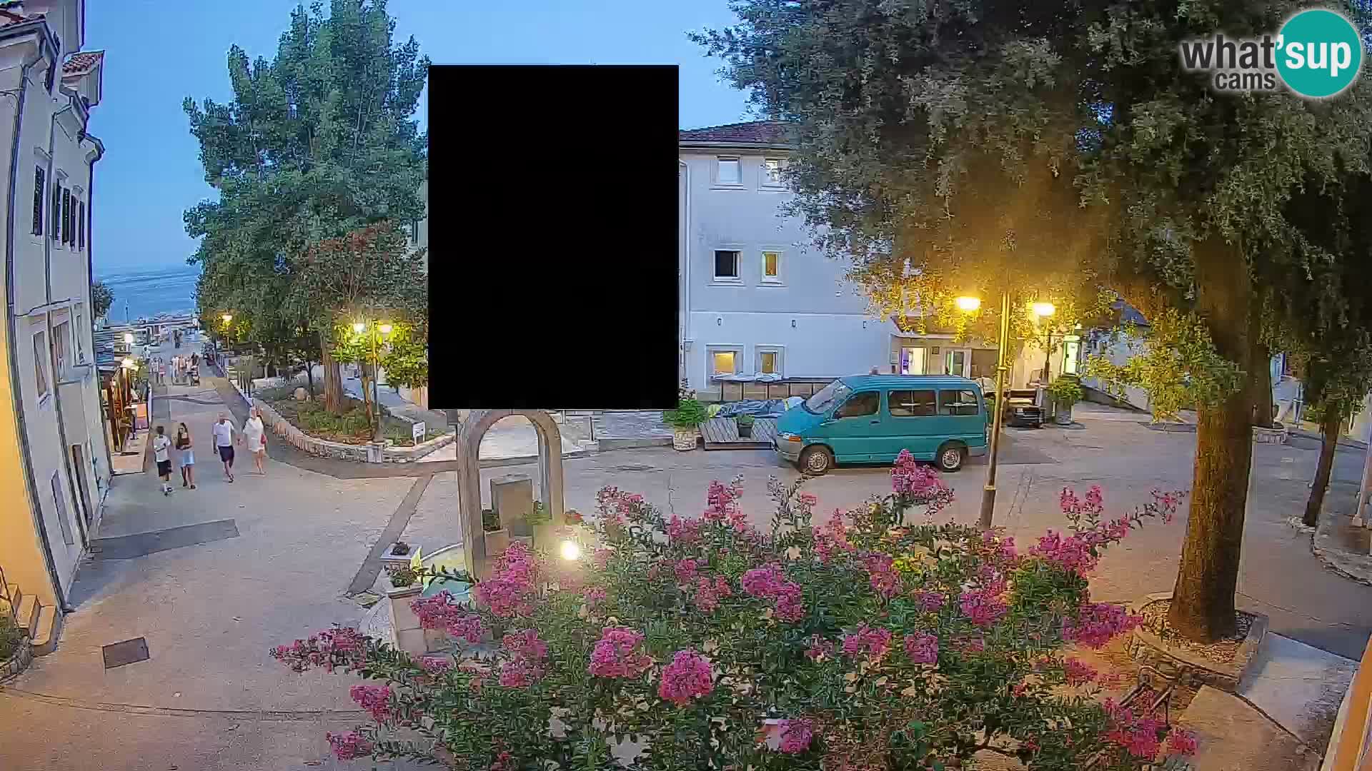 Webcam Mošćenička Draga Zentrum – Liveblick auf das Ortszentrum
