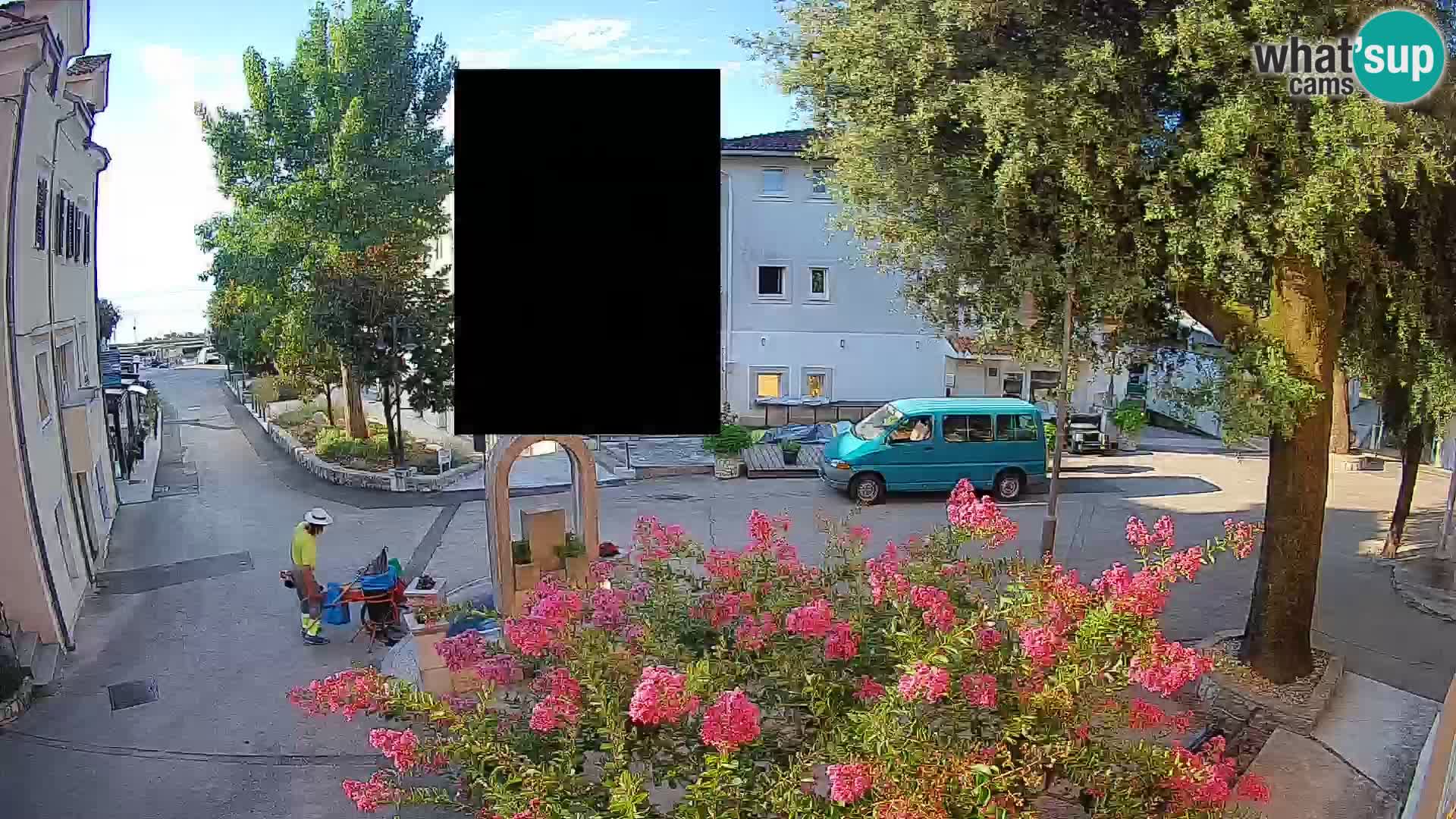 Webcam Centro Draga di Moschiena – Vista live sul centro