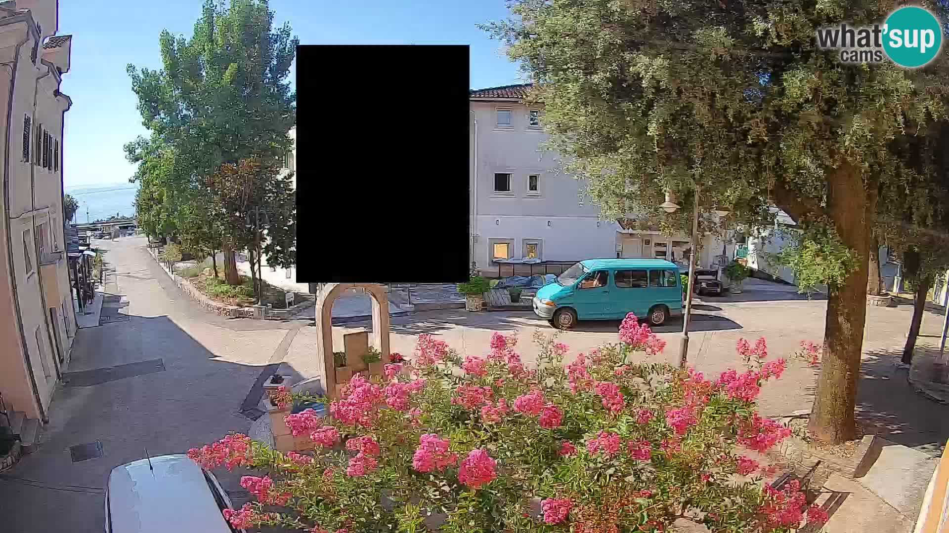 Webcam Centre de Mošćenička Draga – Vue en direct du centre-ville