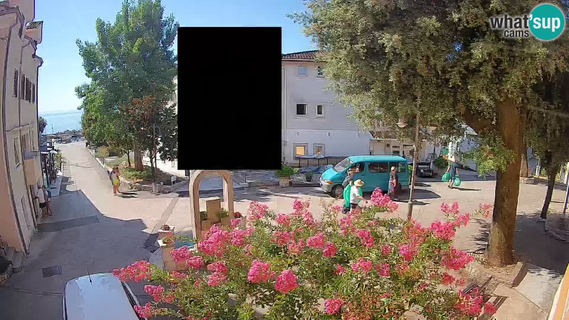 Webcam centre de Mošćenička Draga – Vue en direct du centre-ville