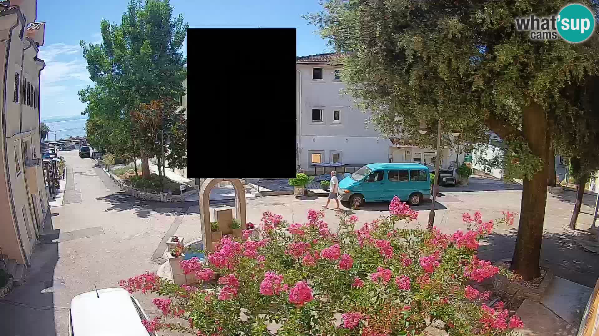 Webcam Centre de Mošćenička Draga – Vue en direct du centre-ville