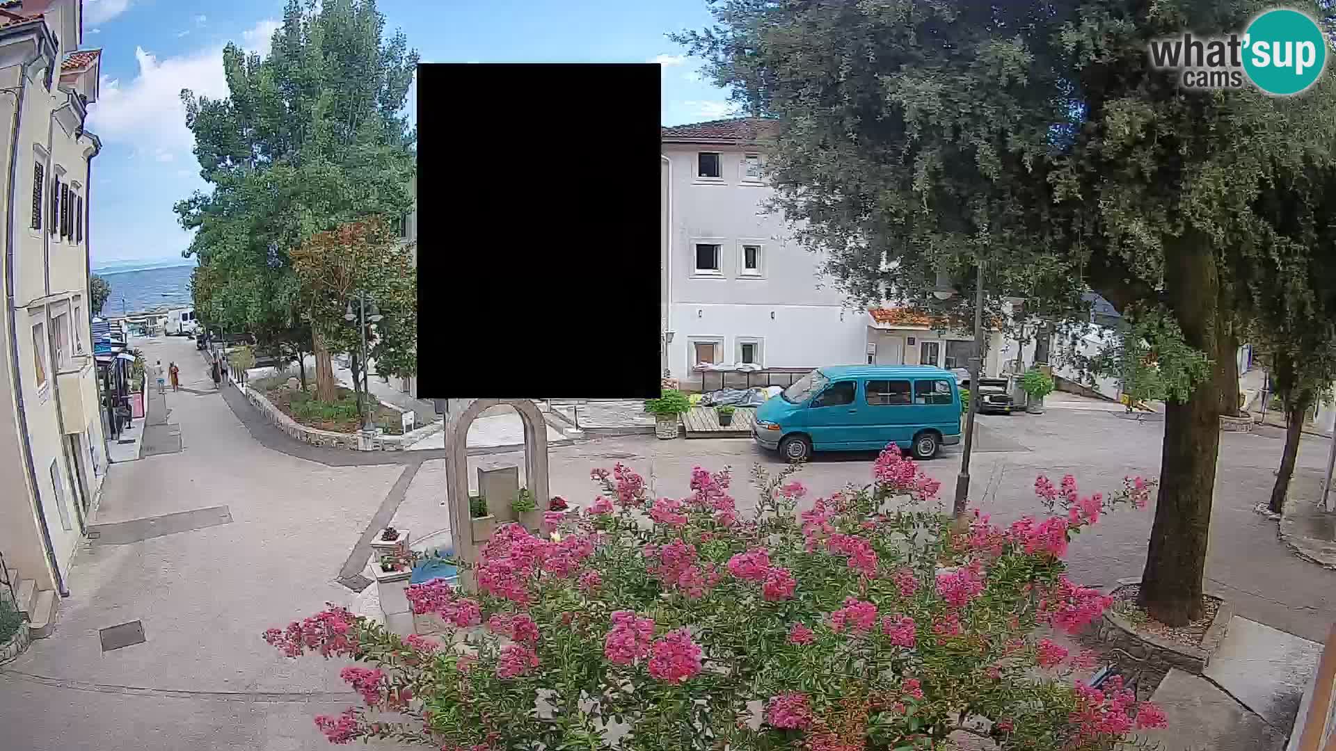 Webcam Mošćenička Draga Center – Live View of the Town Center