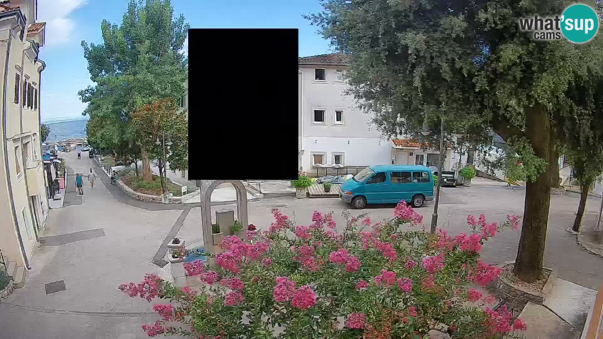 Webcam Mošćenička Draga Zentrum – Liveblick auf das Ortszentrum