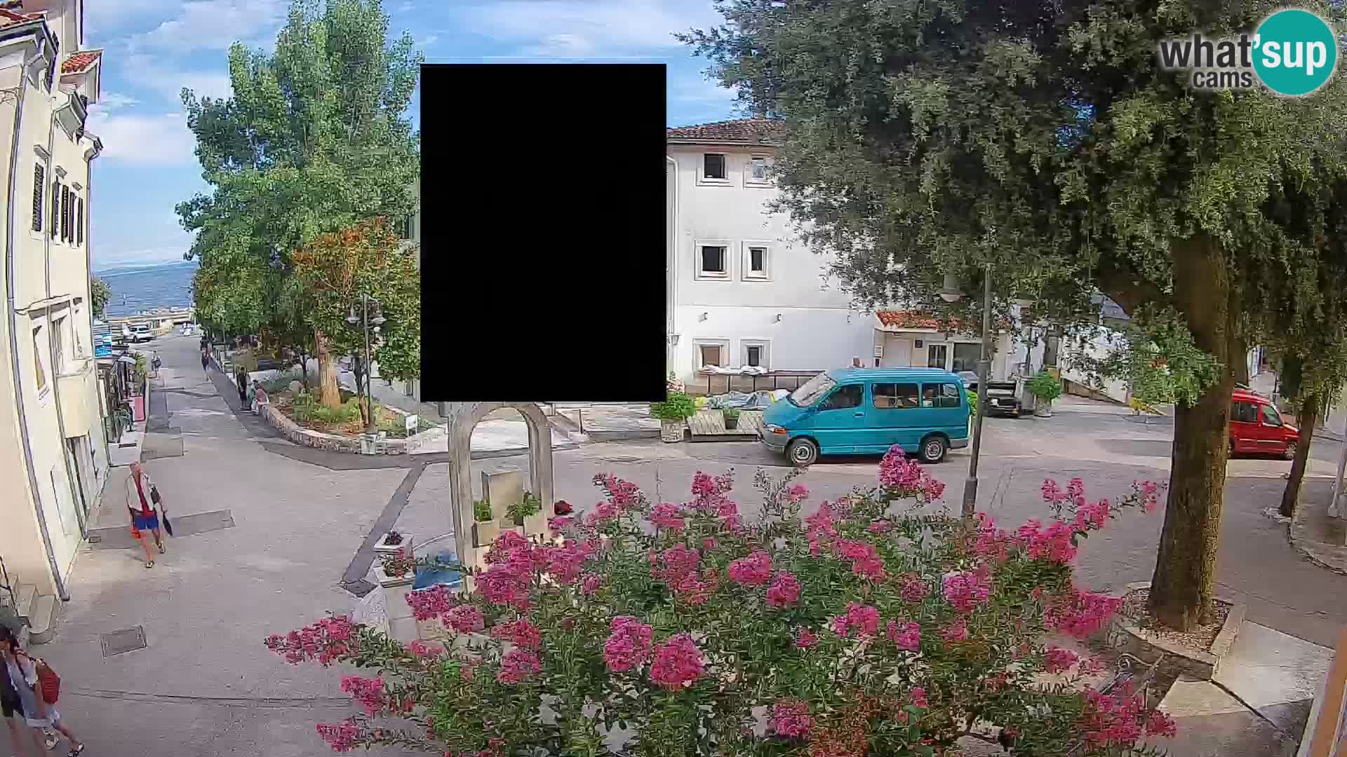Webcam Centre de Mošćenička Draga – Vue en direct du centre-ville