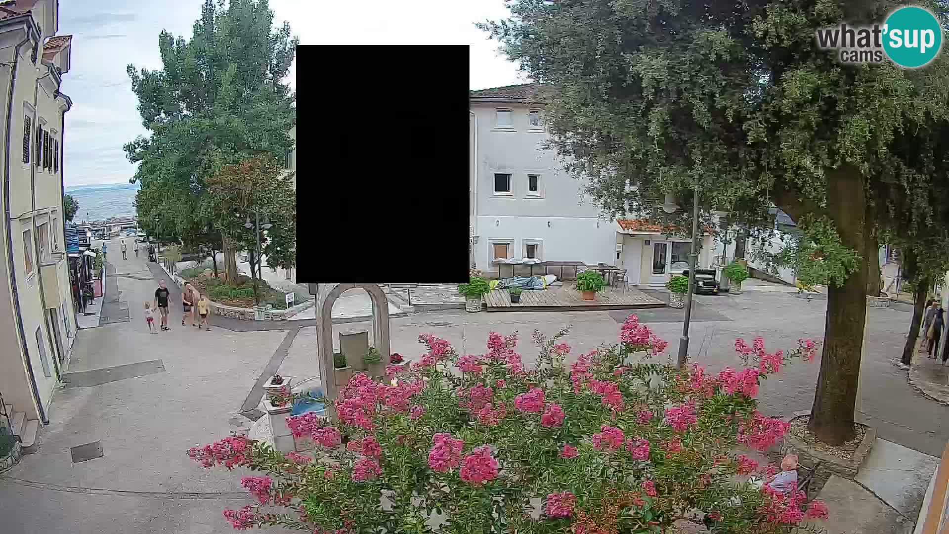 Webcam centre de Mošćenička Draga – Vue en direct du centre-ville