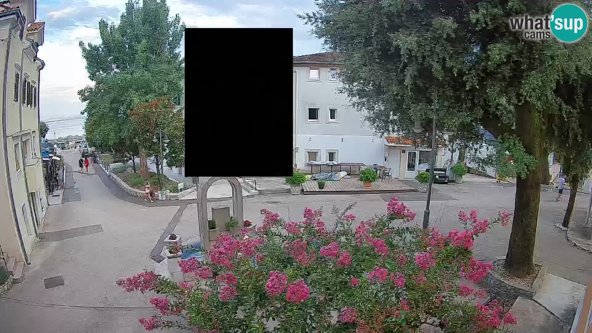 Webcam Mošćenička Draga Center – Live View of the Town Center