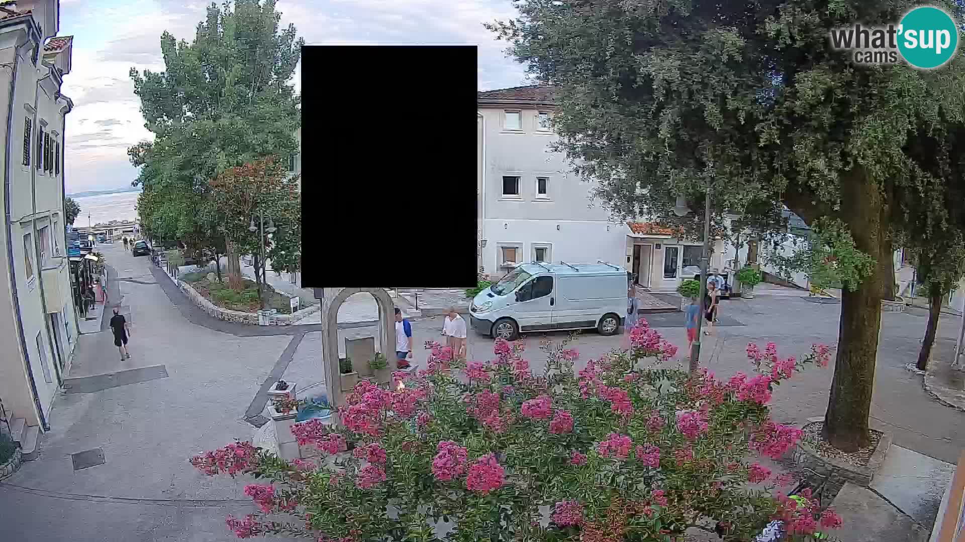 Webcam Mošćenička Draga Zentrum – Liveblick auf das Ortszentrum
