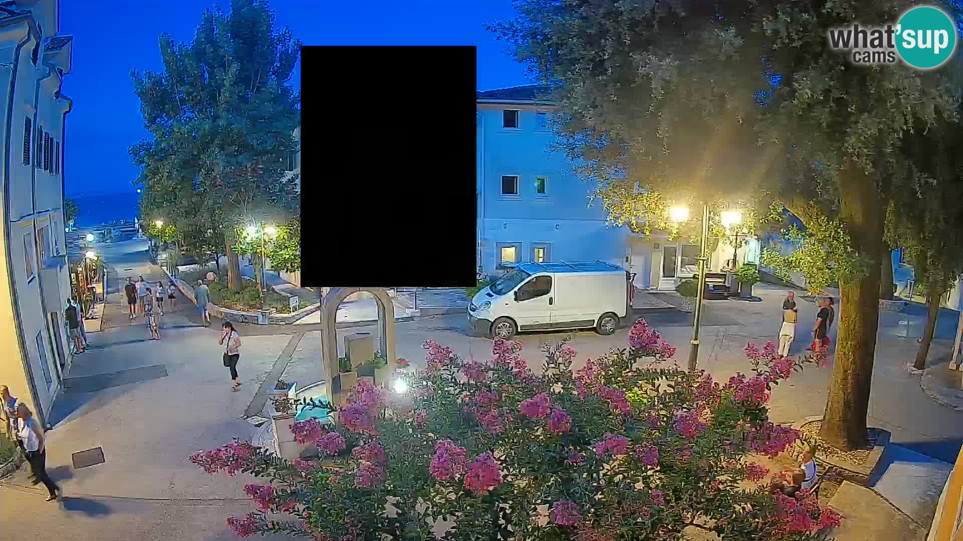 Webcam centre de Mošćenička Draga – Vue en direct du centre-ville