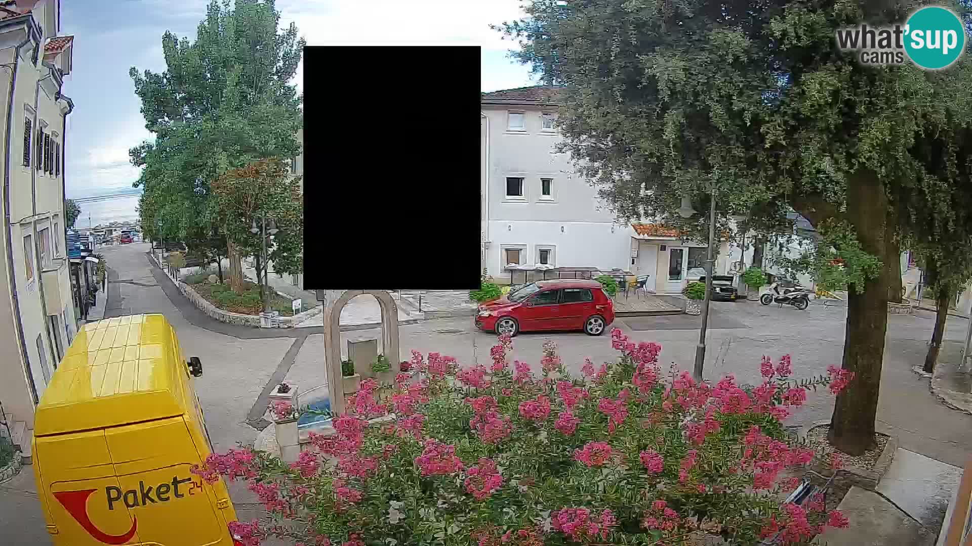 Webcam Centre de Mošćenička Draga – Vue en direct du centre-ville