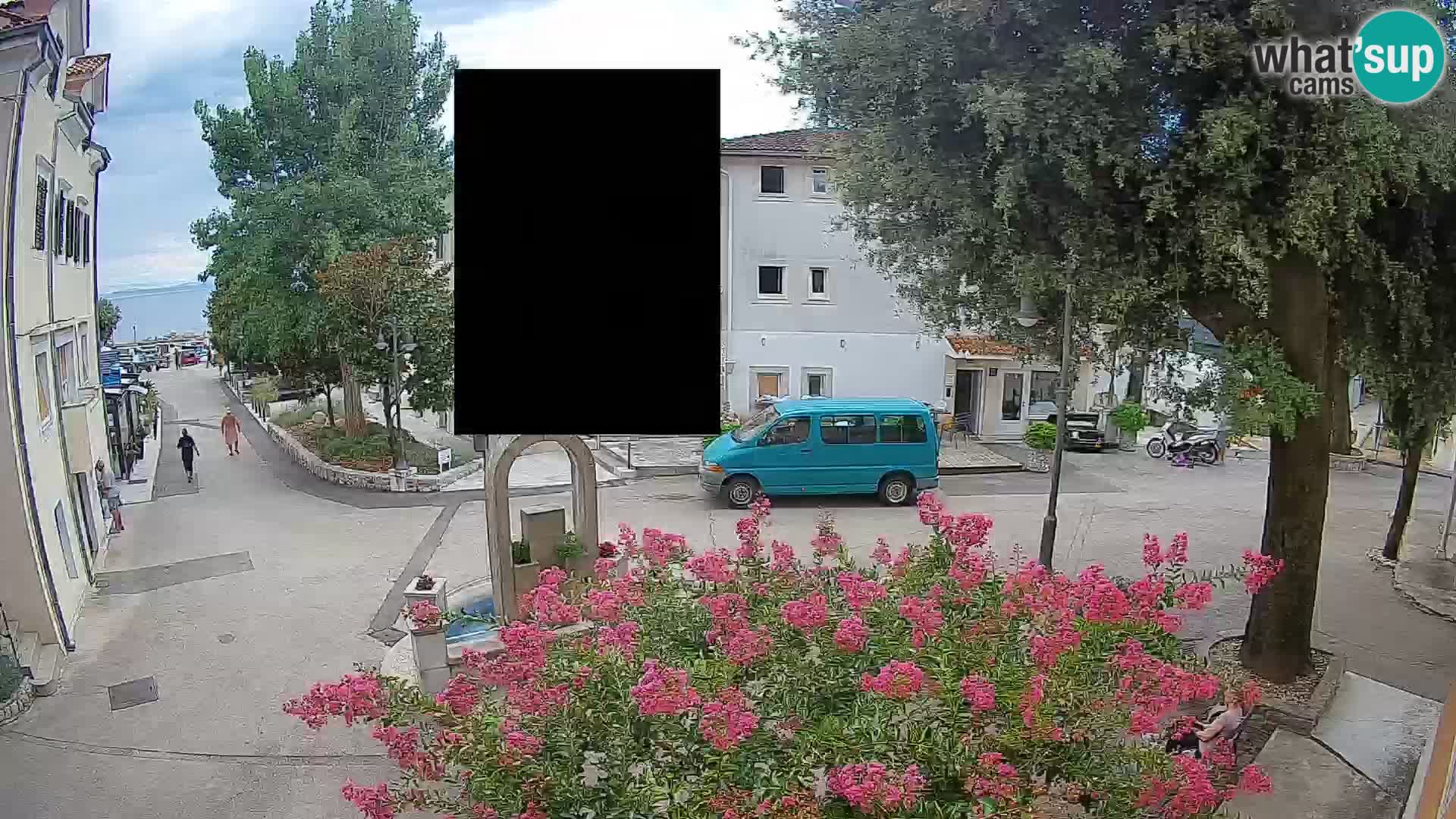 Webcam Mošćenička Draga Center – Live View of the Town Center