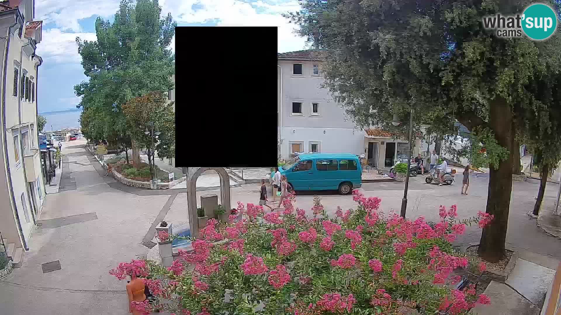 Webcam Centre de Mošćenička Draga – Vue en direct du centre-ville