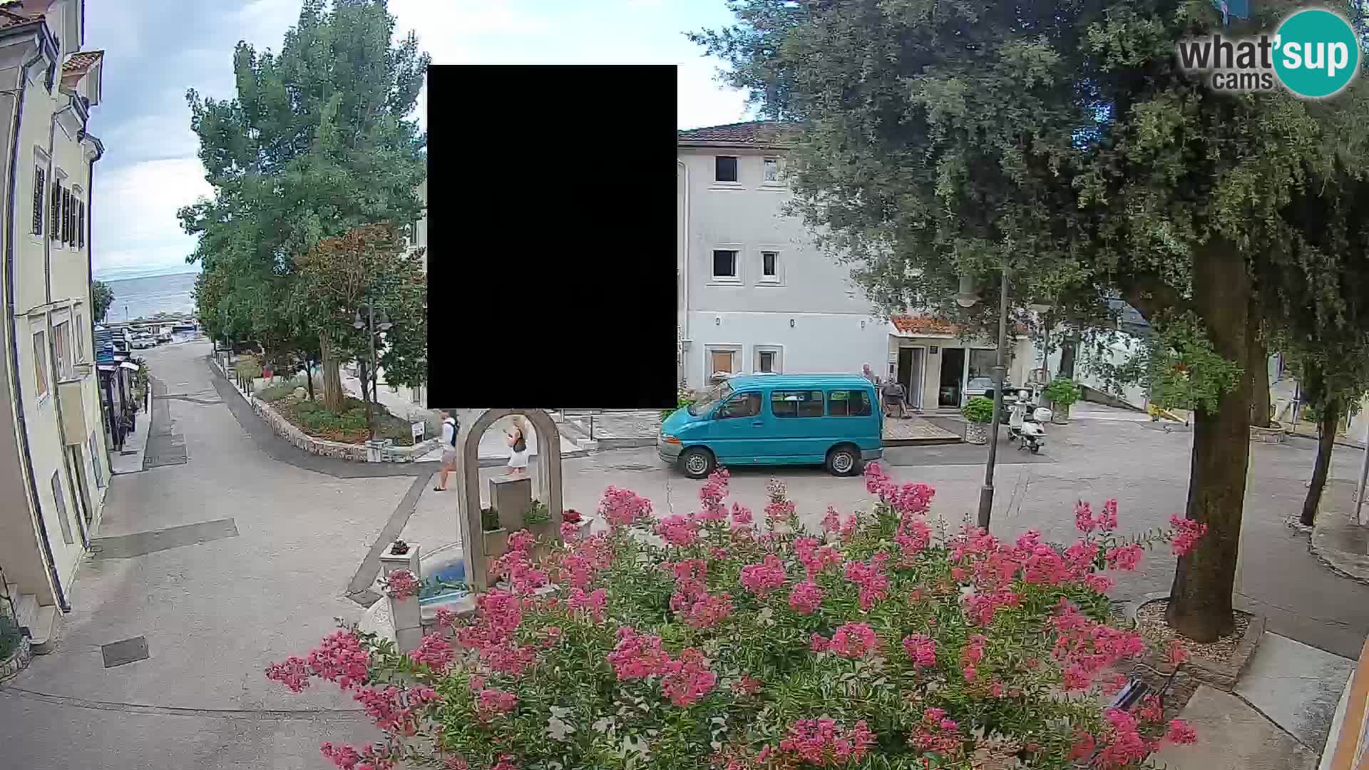 Webcam centre de Mošćenička Draga – Vue en direct du centre-ville