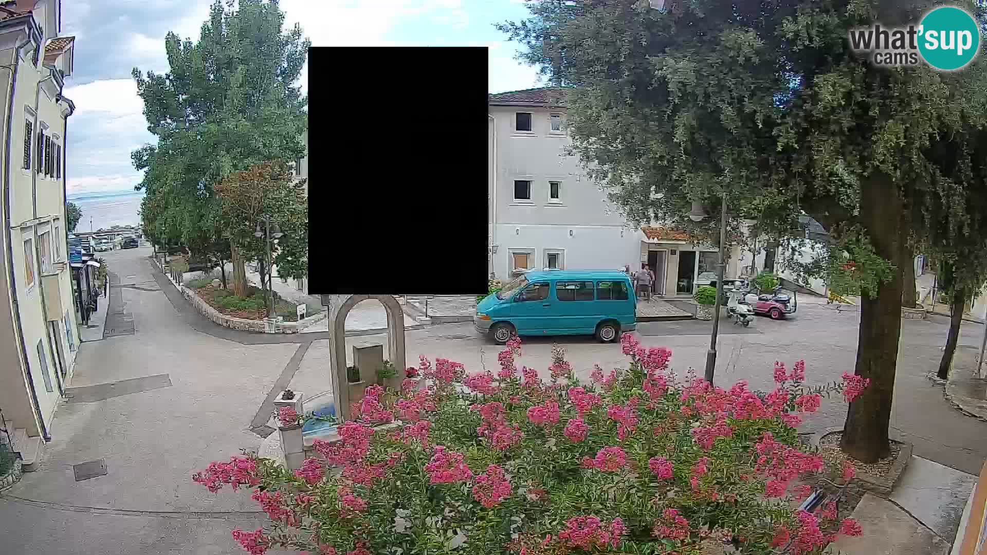 Webcam Mošćenička Draga Center – Live View of the Town Center