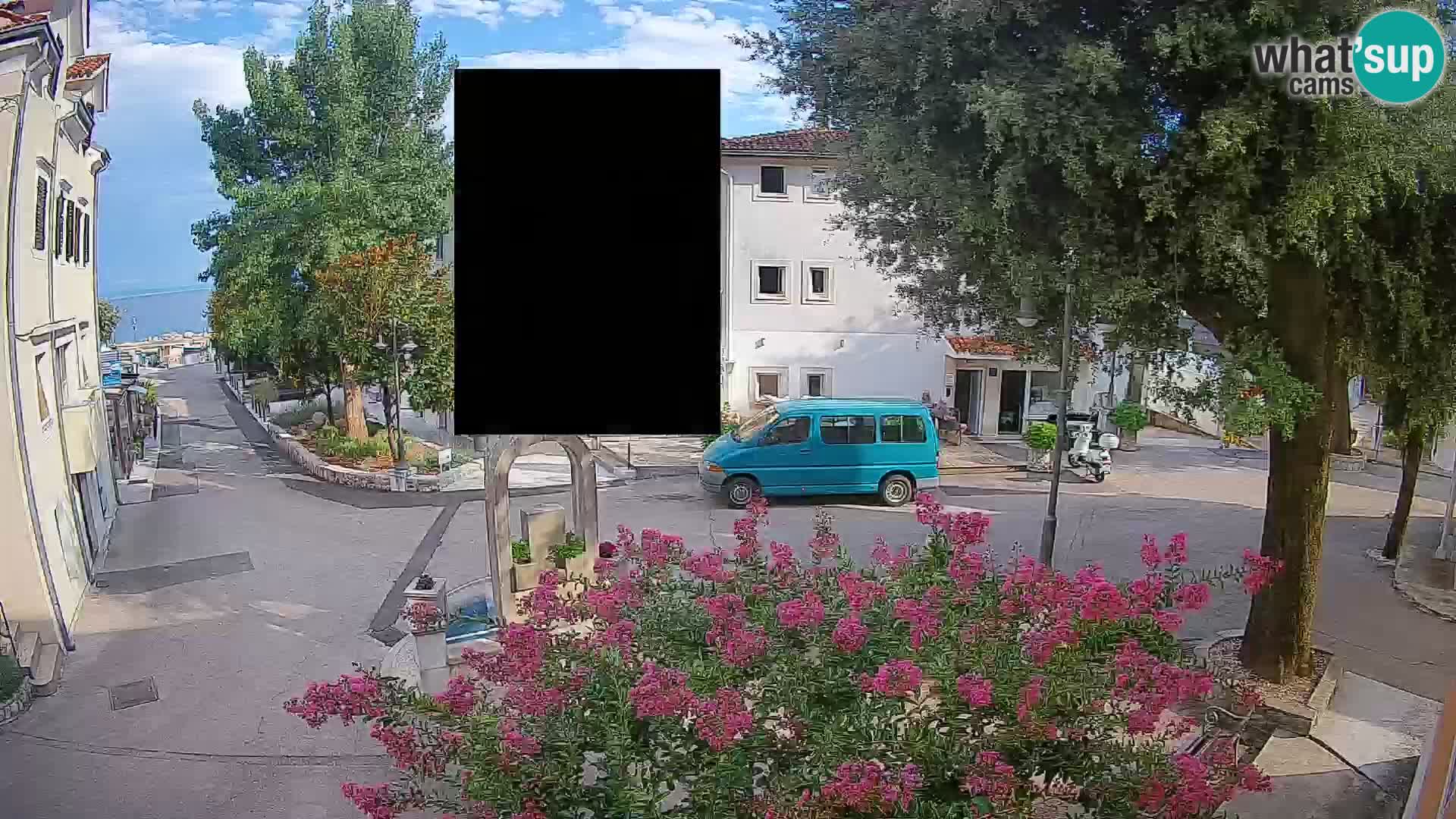 Webcam Mošćenička Draga Zentrum – Liveblick auf das Ortszentrum