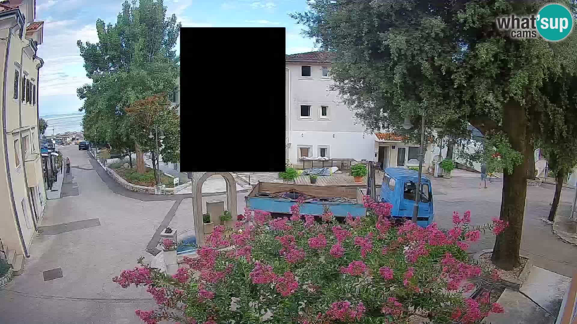 Webcam Centro Draga di Moschiena – Vista live sul centro