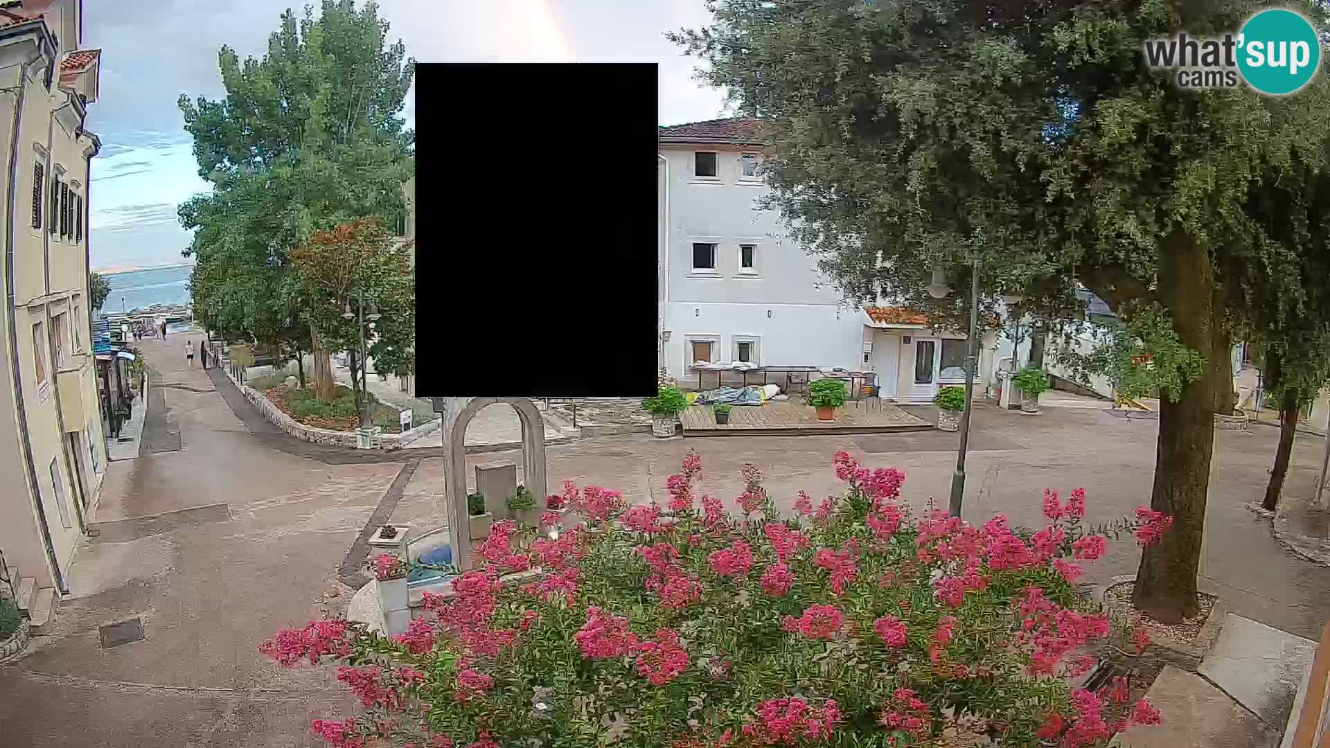 Webcam centre de Mošćenička Draga – Vue en direct du centre-ville