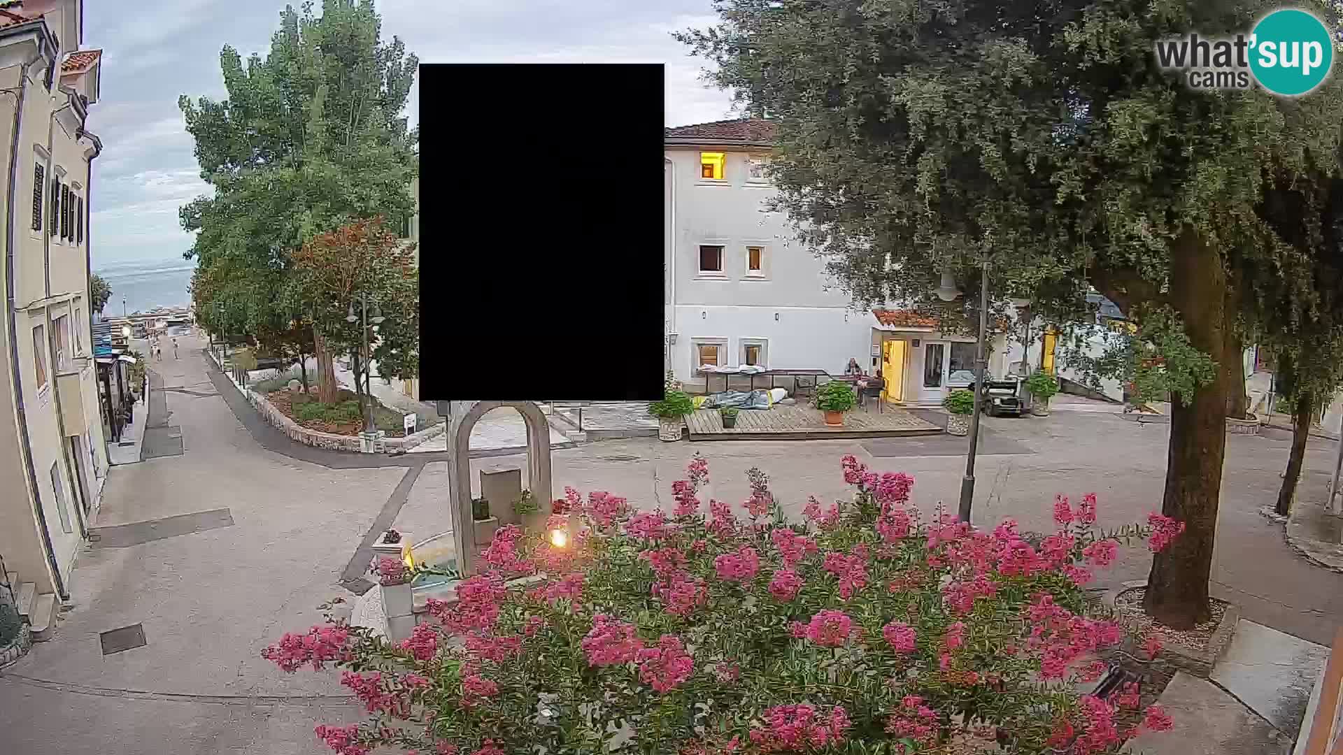 Web kamera centar Mošćeničke Drage – Pogled uživo