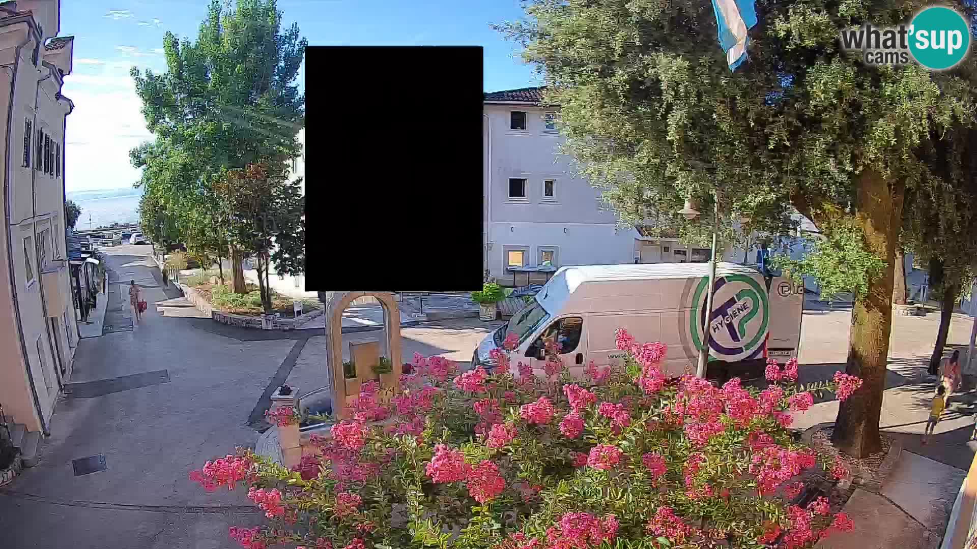 Webcam Mošćenička Draga Zentrum – Liveblick auf das Ortszentrum