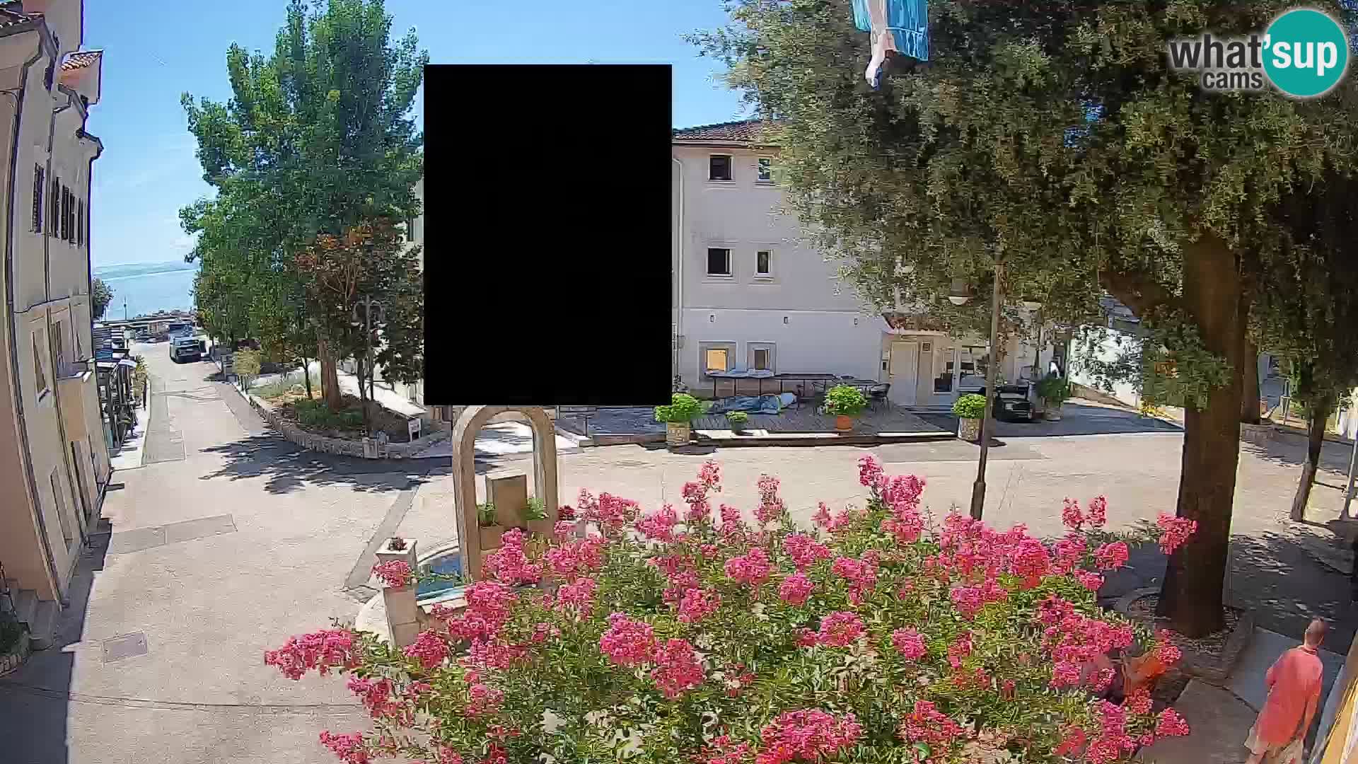 Webcam Mošćenička Draga Zentrum – Liveblick auf das Ortszentrum