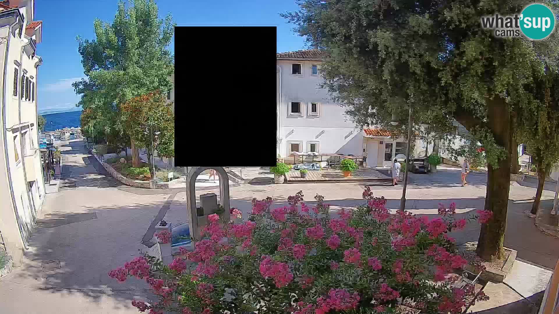 Webcam Centro Draga di Moschiena – Vista live sul centro
