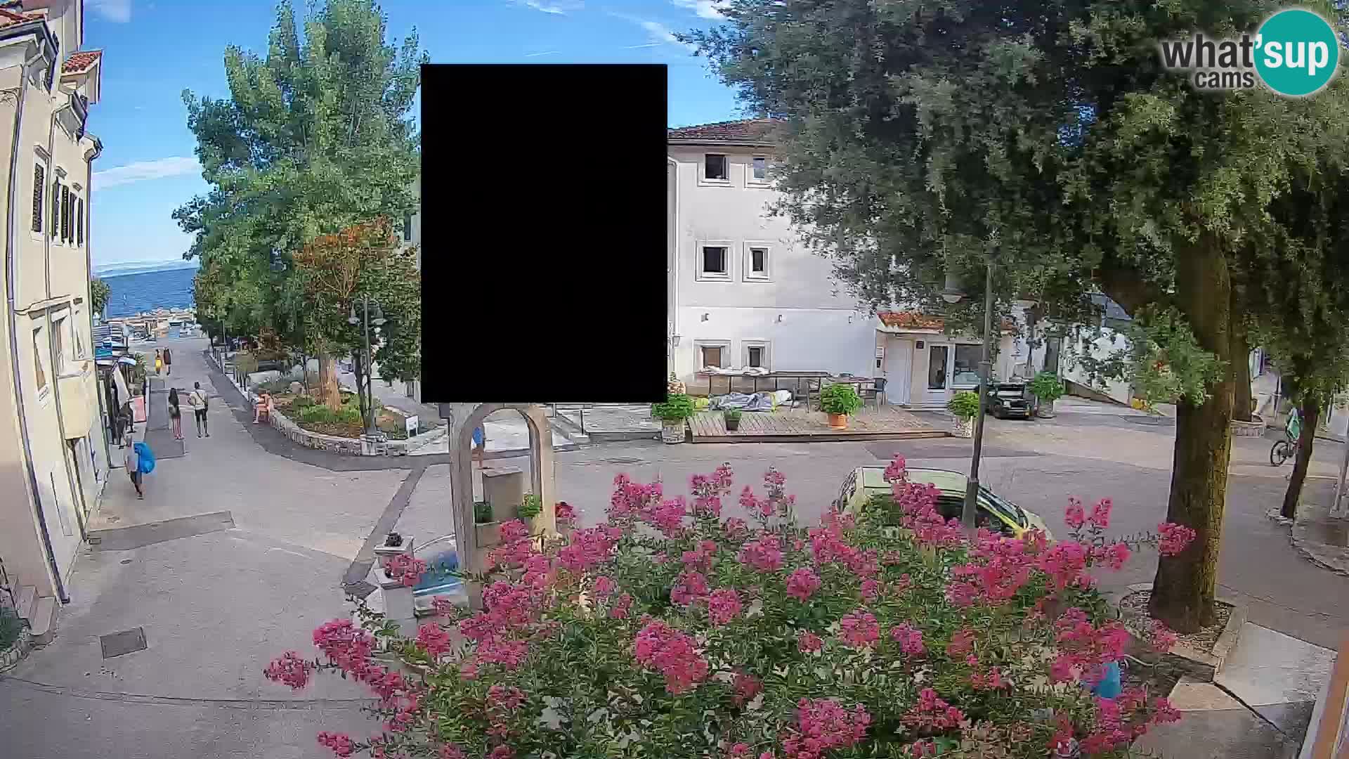 Spletna kamera center Mošćeniška Draga – Pogled v živo