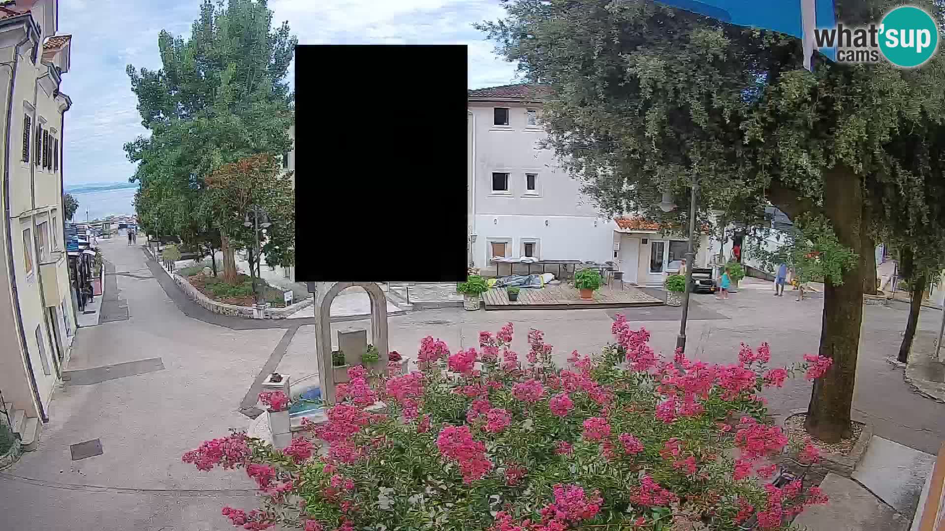 Webcam Mošćenička Draga Center – Live View of the Town Center