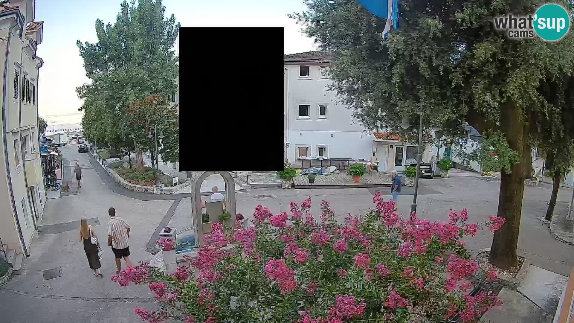 Webcam centre de Mošćenička Draga – Vue en direct du centre-ville